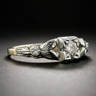 .25 Carat Two-Tone Gold Vintage Engagement Ring