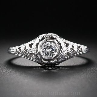.25 Carat Vintage Diamond Engagement Ring