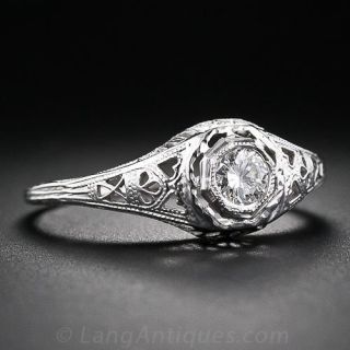 .25 Carat Vintage Diamond Engagement Ring