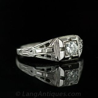 .25 Carat Vintage Diamond Engagement Ring