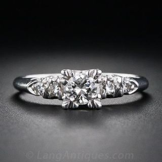 .25 Carat Vintage  Illusion Diamond Engagement Ring