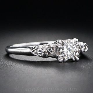 .25 Carat Vintage  Illusion Diamond Engagement Ring