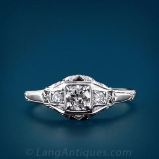 .25 ct. Art Deco Diamond Engagement Ring