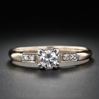 .25 ct. Two-Tone Gold Illusion Diamond Engagement Ring