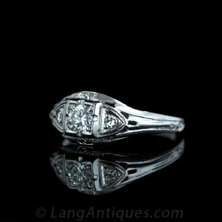 .27 carat Art Deco Diamond Ring