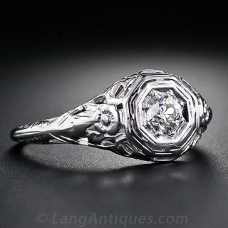 .28 Carat  Diamond Vintage Engagement Ring