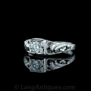 .29 Carat Diamond Art Deco Ring