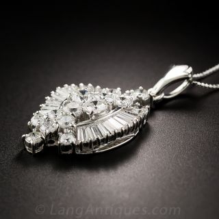 3.00 Carat Platinum Diamond Pendant