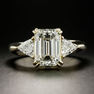 3.01 Carat Emerald-Cut Diamond Engagement Ring  - 1