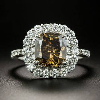 3.02 Carat Natural Fancy Dark Brown Diamond Ring - GIA - 1