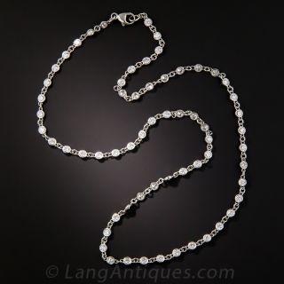 3.02 Carat Platinum Diamond Chain