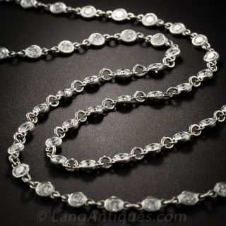 3.02 Carat Platinum Diamond Chain