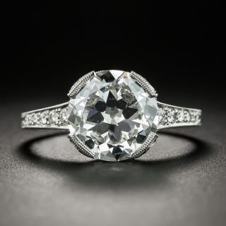 3.04 Ct. European Diamond Ring - GIA E SI1 - 1