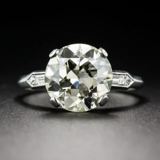 3.06 Carat Old European-Cut Diamond Ring