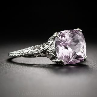 3.16 Carat Violet Sapphire Vintage Ring