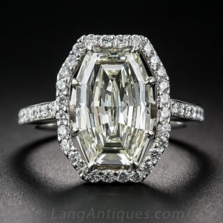 3.28 Carat Fancy Cut Diamond Ring