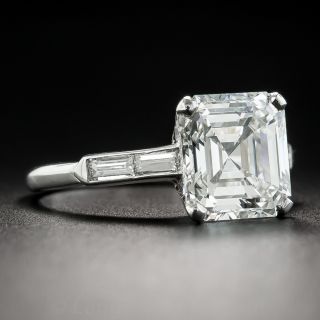 3.30 Carat Asscher-Cut Diamond Ring - GIA H VVS1