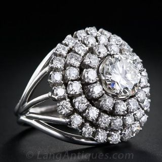3.75 Carat Diamond Cluster Ring