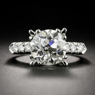 3.95 Carat European-Cut Vintage  Diamond Ring - GIA K/SI1 - 1