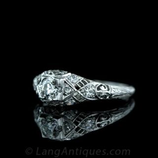 .30 Carat Art Deco Diamond Engagement Ring