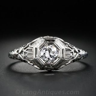 .30 Carat Art Deco Diamond Ring