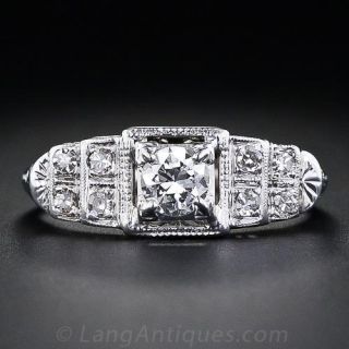 .30 Carat Art  Deco Engagement  Ring