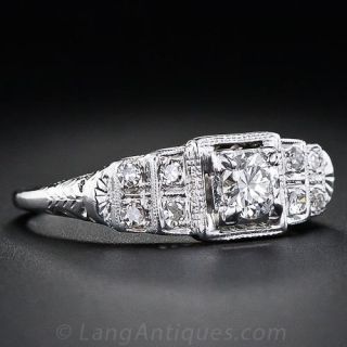 .30 Carat Art  Deco Engagement  Ring