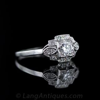 .30 Carat Deco Diamond Engagement Ring