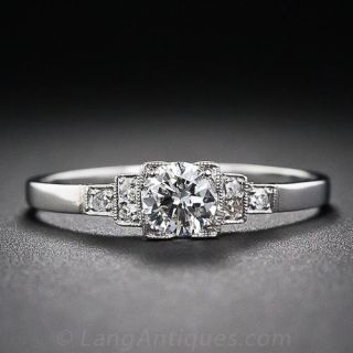 .30 Carat Diamond Art Deco Engagement Ring 