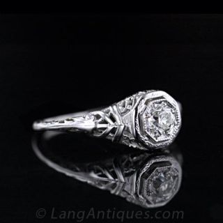 .30 Carat Diamond Filigree Ring