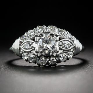 .30 Carat Diamond Platinum Vintage Engagement Ring