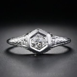 .30 Carat Diamond Vintage Engagement Ring - 2