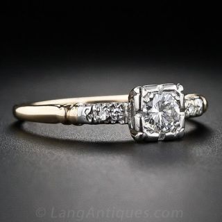 .30 Carat Mid-Century Diamond Engagement Ring 