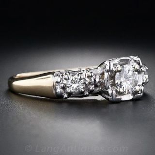 .30 Carat Mid-Century Diamond Engagement Ring