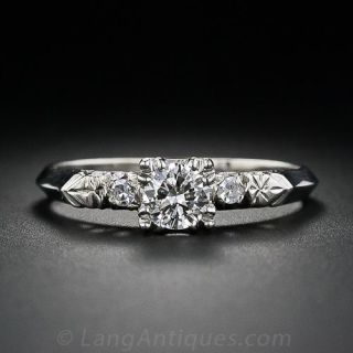 .30 Carat Mid Century Diamond Engagment Ring