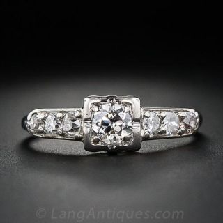 .30 Carat Mid-Century Diamond Engagment Ring - 1