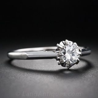 .30 Carat Mid-Century Diamond Solitaire