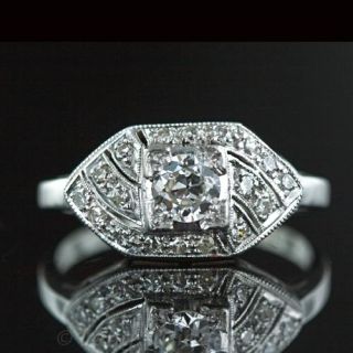.30 Carat Platinum Diamond Engagement Ring Main View
