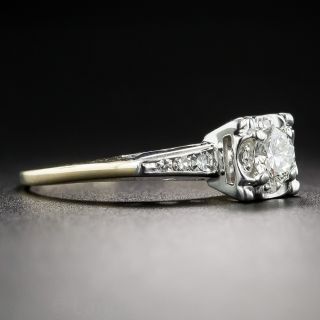 .30 Carat Two-Tone Gold Vintage Diamond Engagement Ring