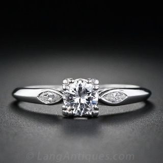 .30 Carat Vintage Platinum Diamond Engagement Ring