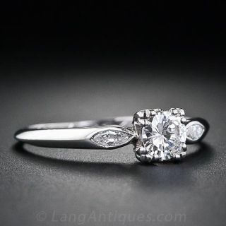 .30 Carat Vintage Platinum Diamond Engagement Ring