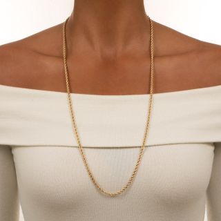 30-Inch 3.1mm Rope Chain Necklace