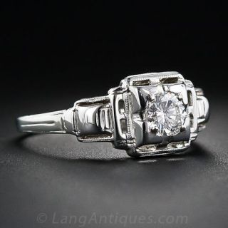 .31 Carat Art Deco Diamond Engagement Ring