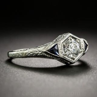 .32 Carat Art Deco Diamond Engagement Ring