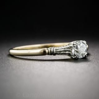 .32 Carat Vintage Diamond Solitaire Engagement Ring