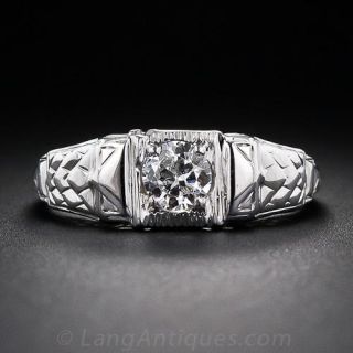 .33 Carat Art Deco Diamond Engagement Ring
