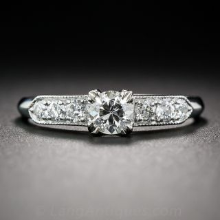 .33 Carat Diamond Art Deco Engagement Ring