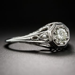 .33 Carat Diamond Vintage Filigree Ring