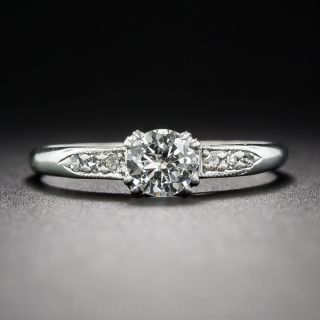 .33 Carat Diamond Vintage Solitaire Engagement Ring