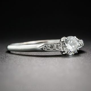 .33 Carat Diamond Vintage Solitaire Engagement Ring